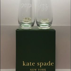 Kate Spade-New York Stemless Champagne Flutes